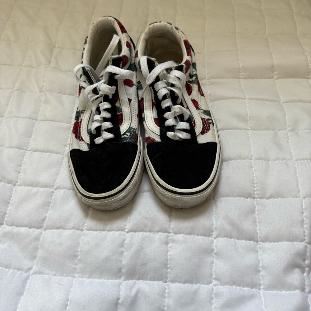 Floral High-Top Sneakers